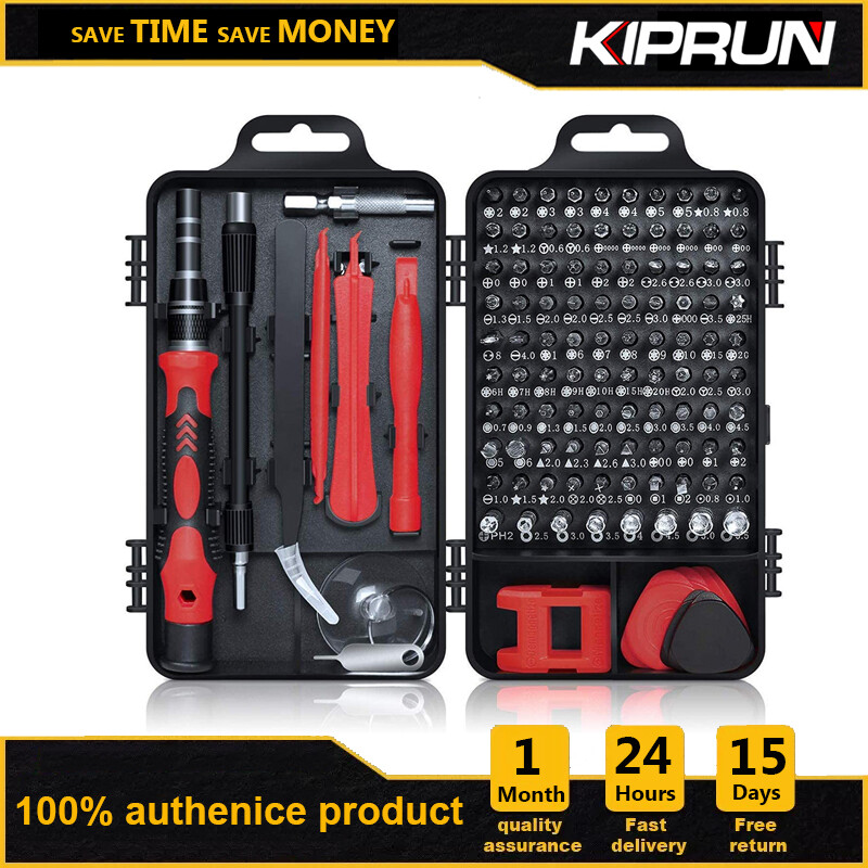 [Ready Stock] KIPRUN Screwdriver Set,115 in 1 Computer Repair Kit Electronic Tool kit Mini Precision Screwdriver Set with Case for Phone,Laptop,Jewelers