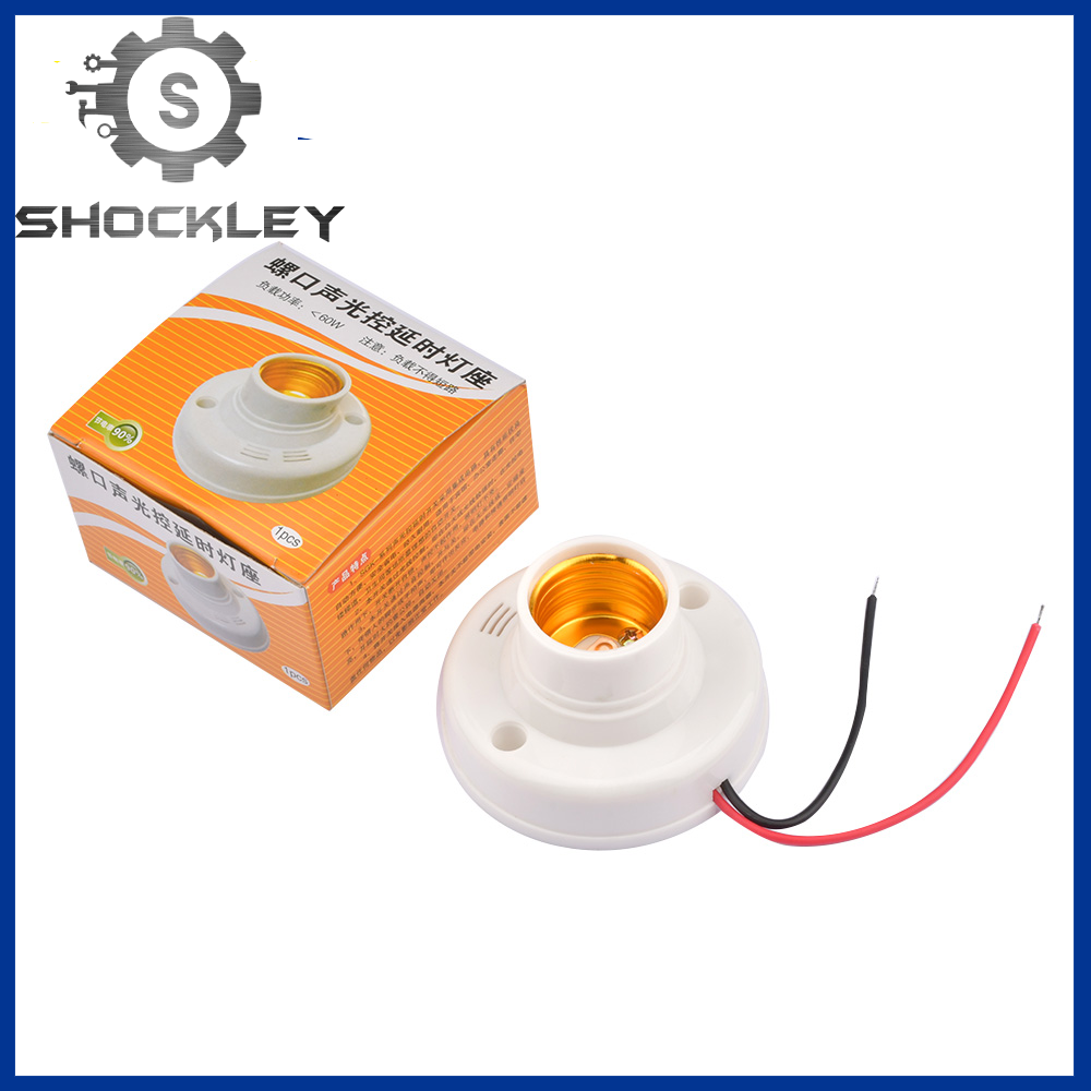 Shockley 220V Switch Plug Lamp Holder Plug-in Light Socket Convert Outlet to Light Bulb Socket E27 Screw Base Bulb Socket for Home Lighting