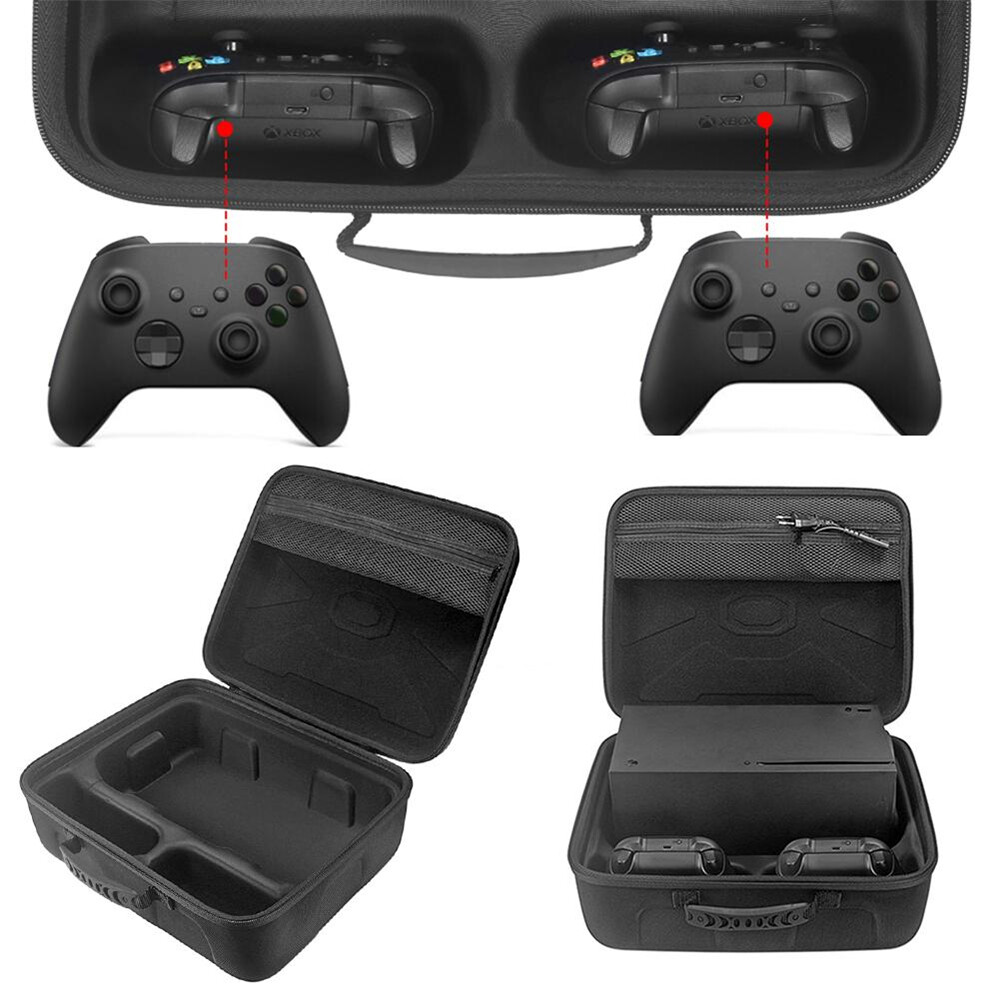 Hard Carrying Case Storage Bag Game Controller Protective Bag Joystick Pouch For Xbox Series X Game Console Travel Controllers