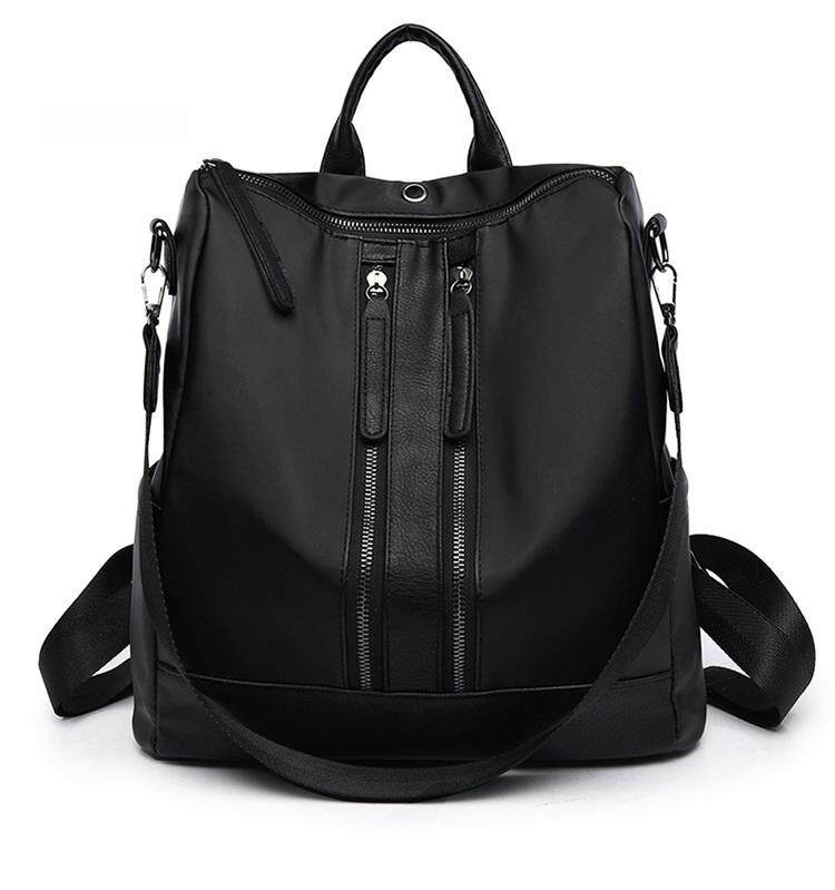Al Sahhia Ready Stock Oxford Middle Zip Anti-theft Waterproof Teenage Backpack Travel Casual Bag