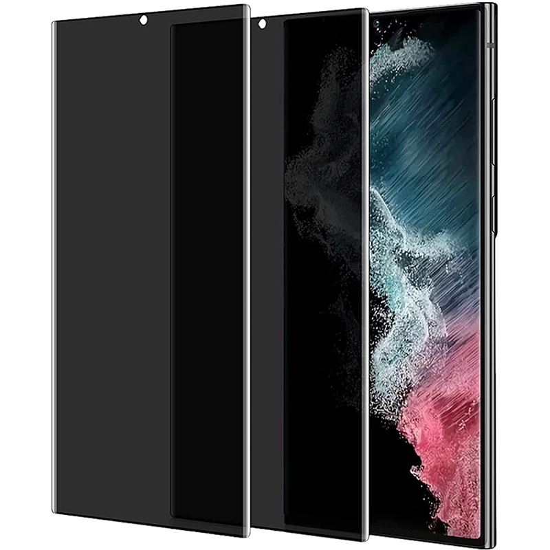 【Hot Sale】 Tempered Glass Privacy Screen Protector Compatible with Samsung Galaxy S22 Ultra High Sensitivity Easy Installation Protective