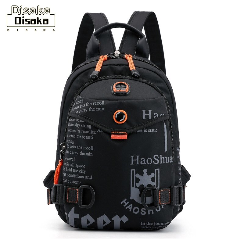 Disaka Men's outdoor chest bag multifunctional fashion waterproof nylon fabric shoulder messenger bag