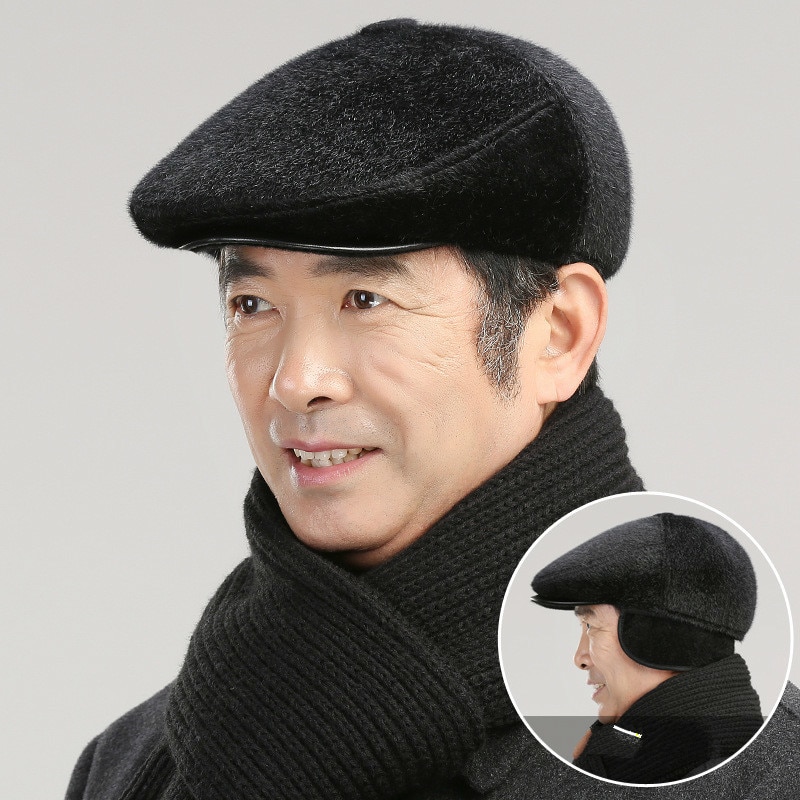 Newsboy Cap Men Fur - Best Price in 