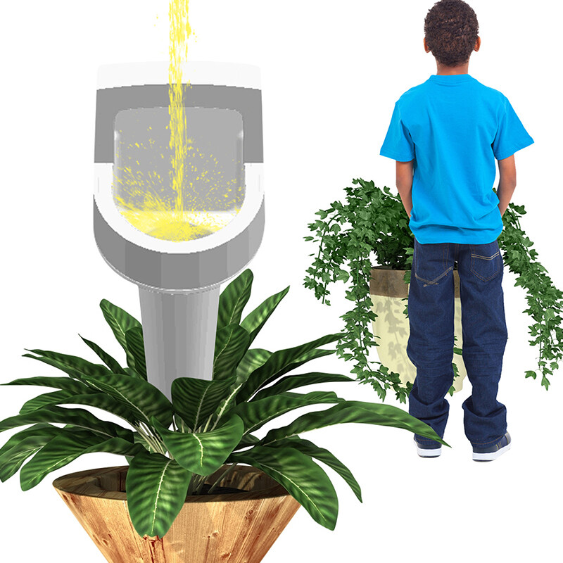 Ministar 2022 New Urinal Watering Device Plant Urinal Oddshaped
