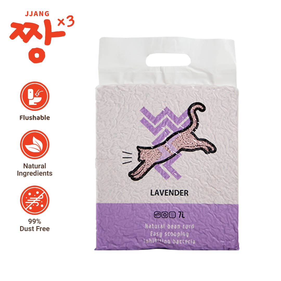 JJANGX3 Premium Super Clumping Natural Cat Litter Tofu No Chemical
