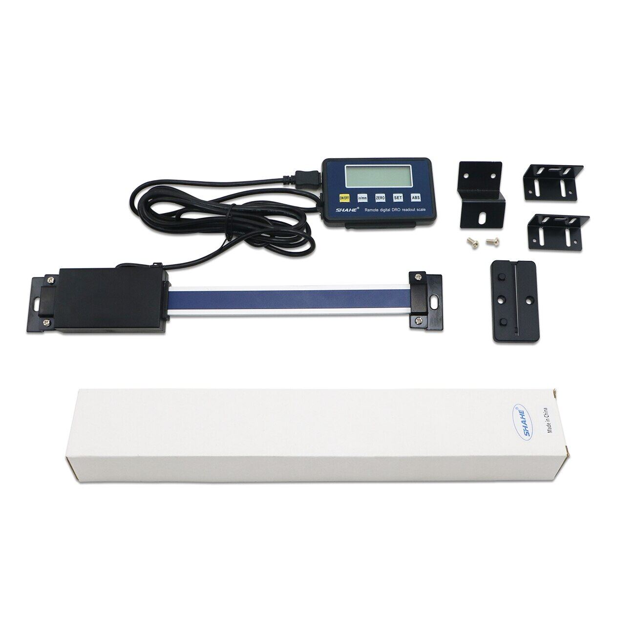 0.01Mm 0-500Mm Digital Linear Scale With LCD Base Remote Display Readout Linear Scale External Display Linear Ruler
