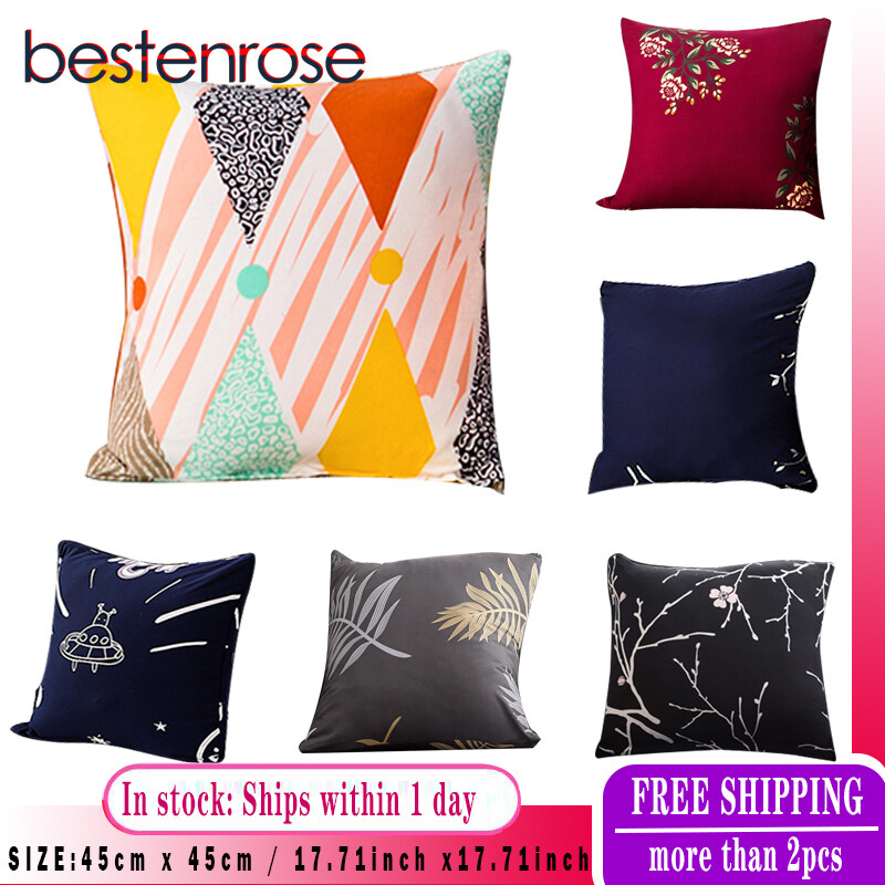 Bestenrose [Cushion Cover] Stretch Print pillowcase Dustproof Home