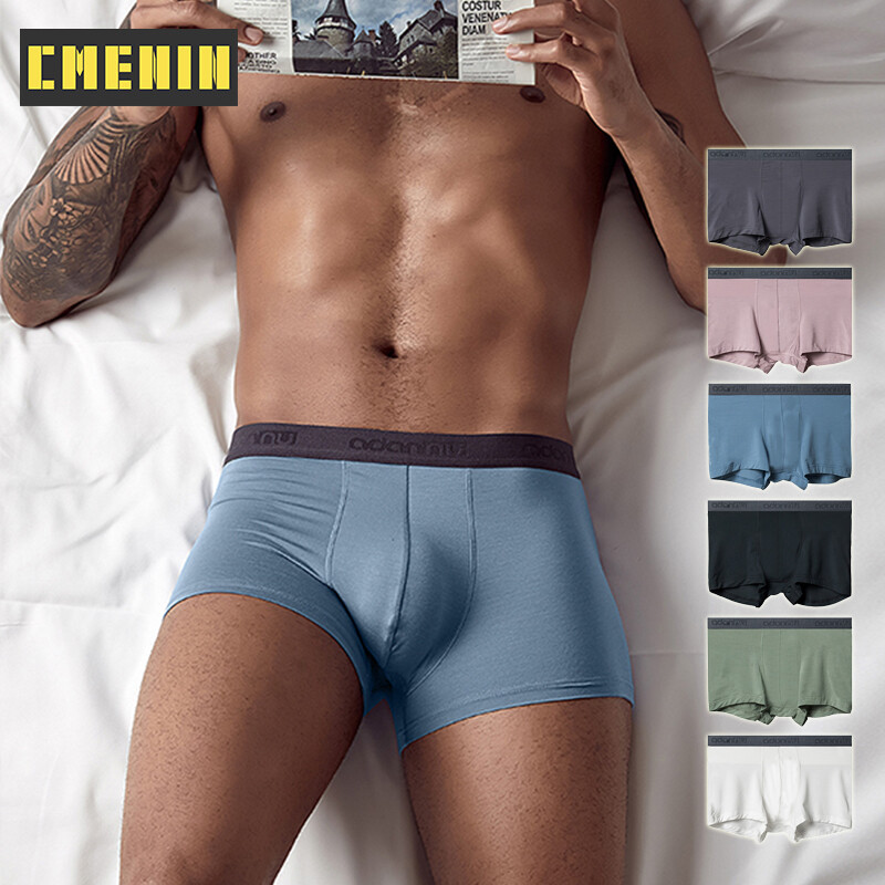 [CMENIN Official Sotre] Boxer For Men Panties (1 Pieces) 2020 New Spandex Sexy Men Underwear Boxer Trunks Quick Dry Mens Boxershorts Underpants Boxers Camouflage Lingeries AD306
