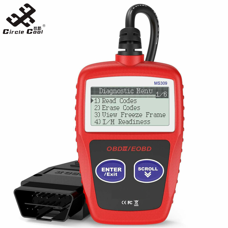 Circle Cool Ms309 OBD2 Scanner Car Check Engine Code Reader Fault Scanning Instrument OBDII Automatic Diagnostic Tool
