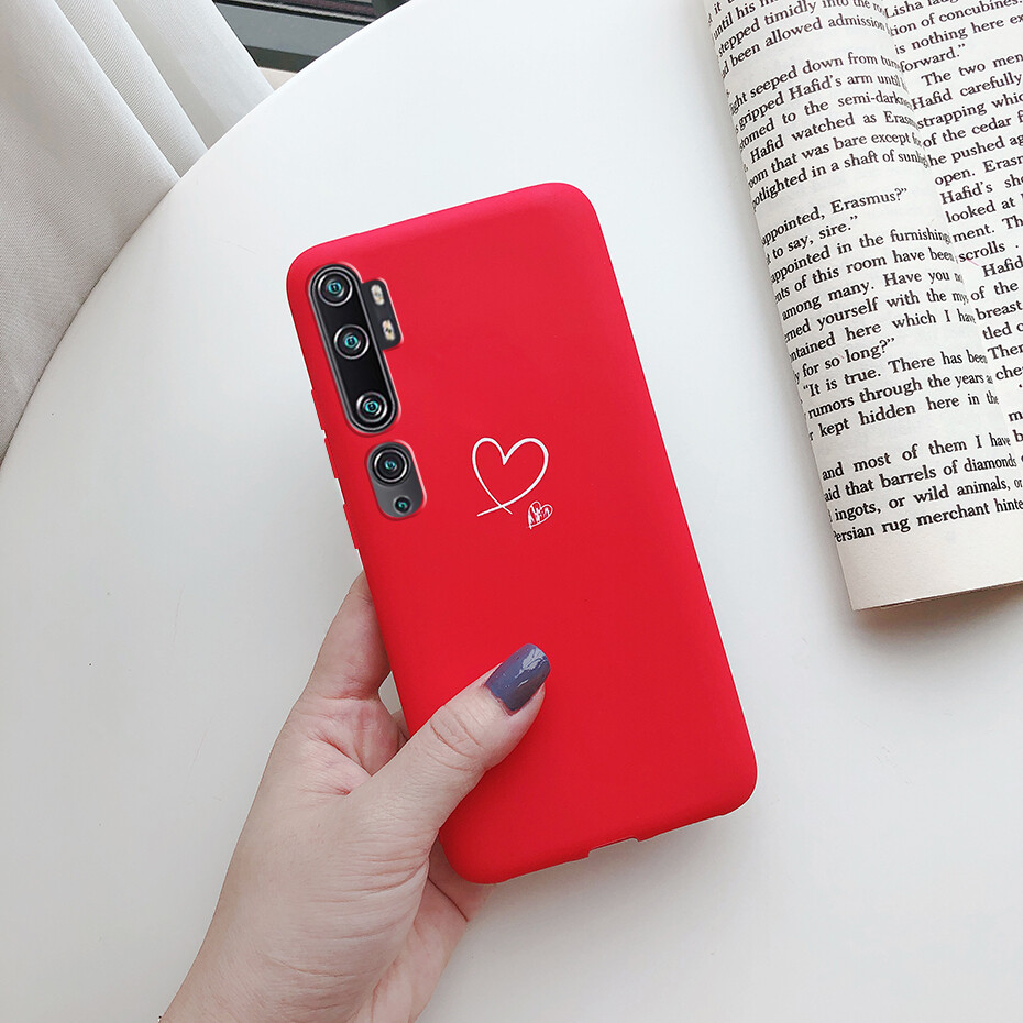 Case for Xiaomi Mi Note 10 / Note 10 Pro / Mi CC9 Pro Phone Case Soft Matte Silicone Painted Back Cover Casing