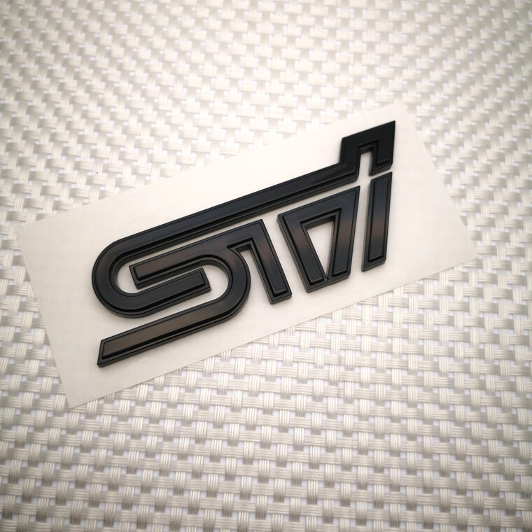 Fashion black sti tail sticker brz wrx forester lili outback tiger sti