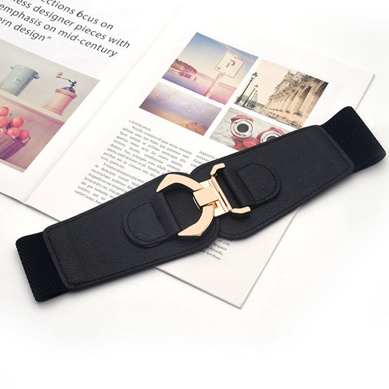 Versatile Wide Belt Women's Coat Fashion  Belt Women's Decorative Coat Fashion Korean Versatile Wide Waist Seal GM094