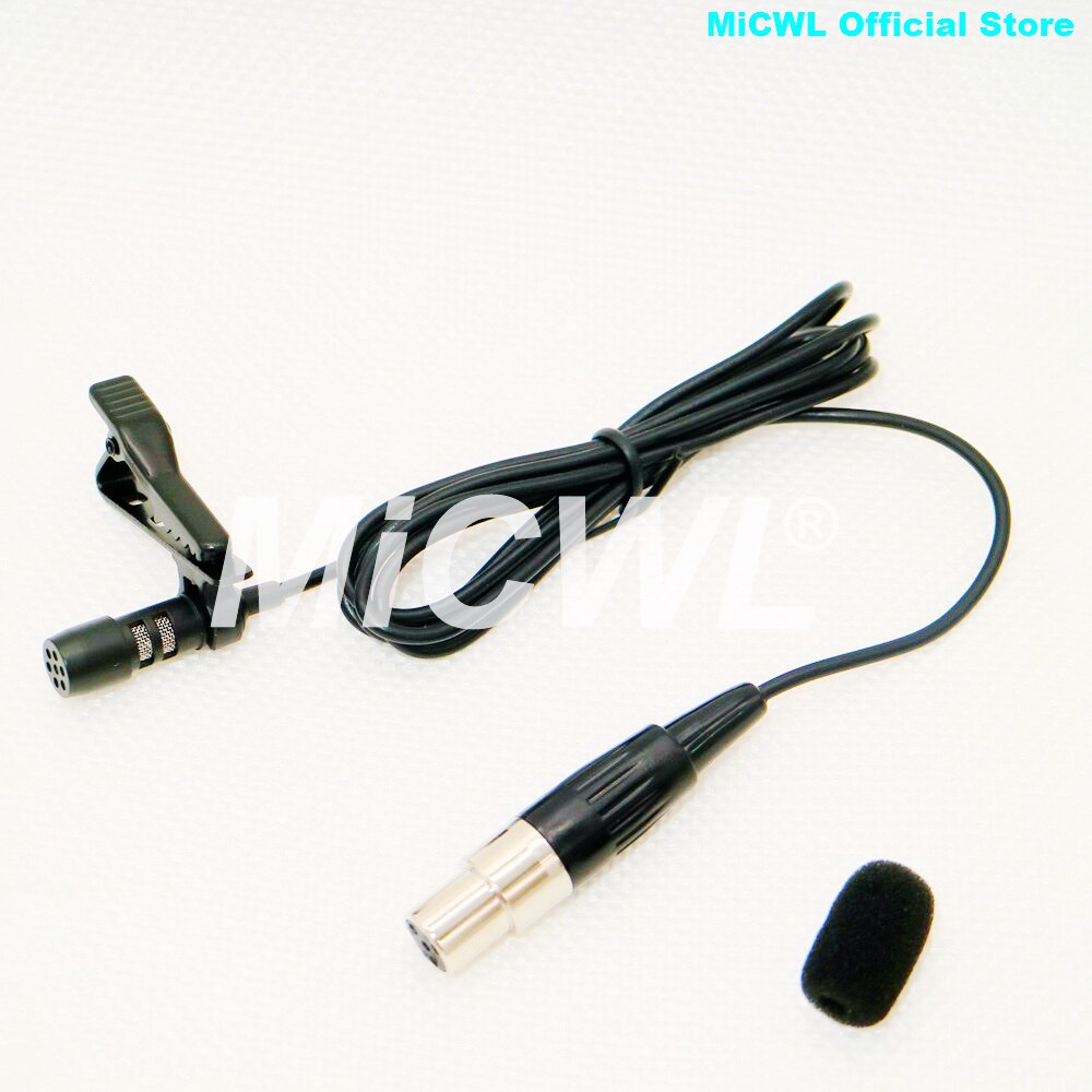 Lapel Lavalier Microphone Tie Clip Lapel Mic For Shure Sennheiser AKG Samson WL185 Mic