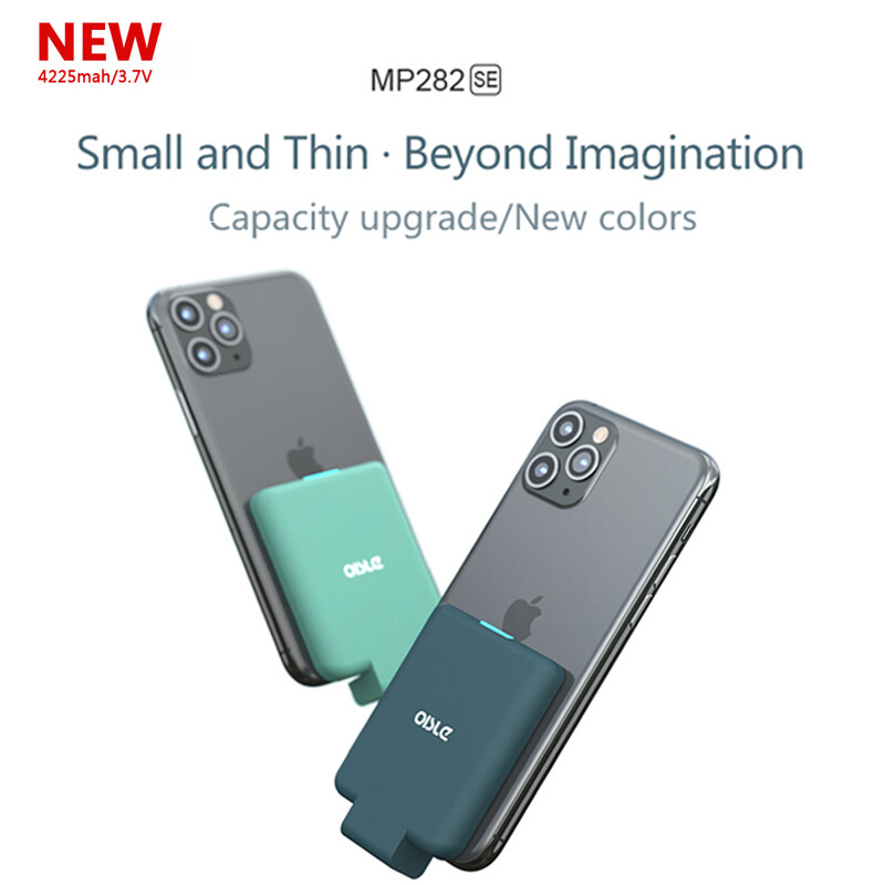 Mini portable mobile power bank ultra-thin back clip for phone 6/6s/x/11/7/8/plus/se2/12 back cover case