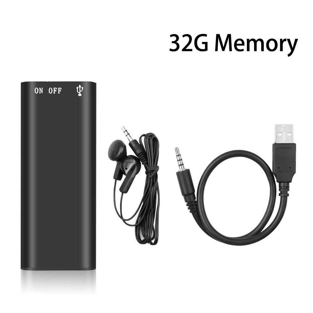 Kebidumei Voice Recorder Activated Digital Audio Recorder MP3 Player Built-in 8GB Memory Storage Voice Recording Player