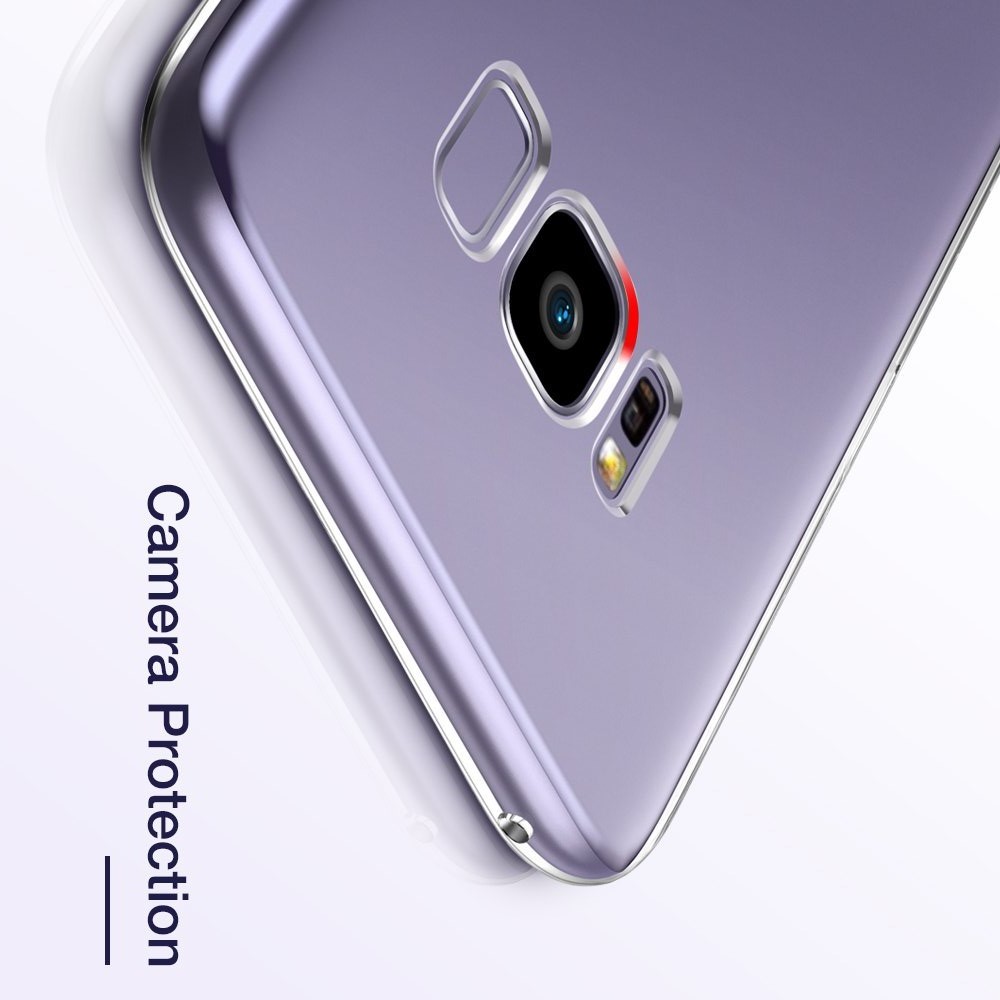 LUOWAN cho Samsung Galaxy S8 nhựa TPU mềm trường hợp: Linh hoạt, mỏng, bảo vệ, chống sốc, minh bạch, không chống trơn trượt, không dây sạc tương thích
