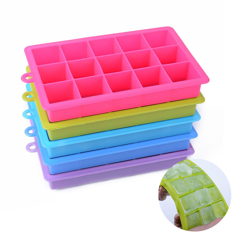 Houseeker Square silicone mold trays ice cube maker ice making party cake decorating tools