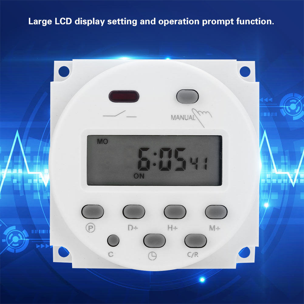 Time switch Relay CN101A DC 12V Mini LCD Digital Microcomputer Control Power Timer Switch