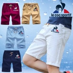 【Mới】☁Quần thời trang mới Le coq sportif thể thao cho nam quần đi biển ngoại cỡ thắt lưng co giãn (S-4XL)