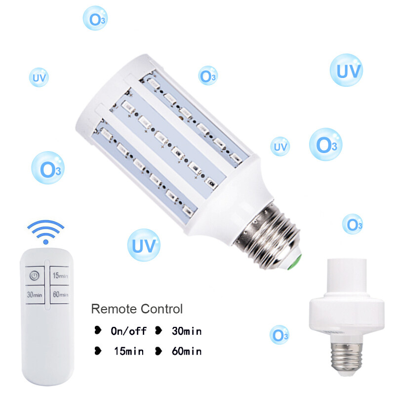 【Cod】 Forview3c 12W UV Diệt Khuẩn Bóng Đèn Khử Trùng Bóng Đèn LED Dạng Bắp, Dễ Lắp Đặt, Không Có Mùi Ozone Xấu