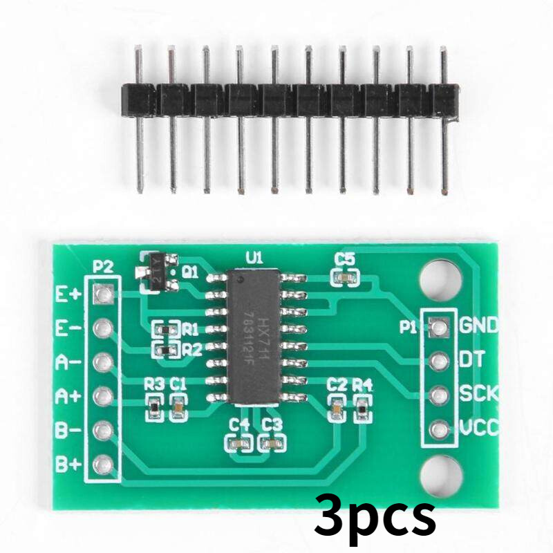 3pcs Mô-đun Cảm Biến Tế Bào Tải HX711 Cảm Biến Áp Suất Cân Cảm Biến AD Chính Xác 24Bit Cho Arduino