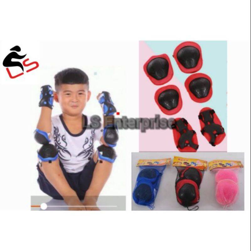 Phân phối 6 PCS Đặt Trẻ Em Trượt Patanh Công Cụ Bảo Hộ Miếng Đệm Đầu Gối Trượt Patanh