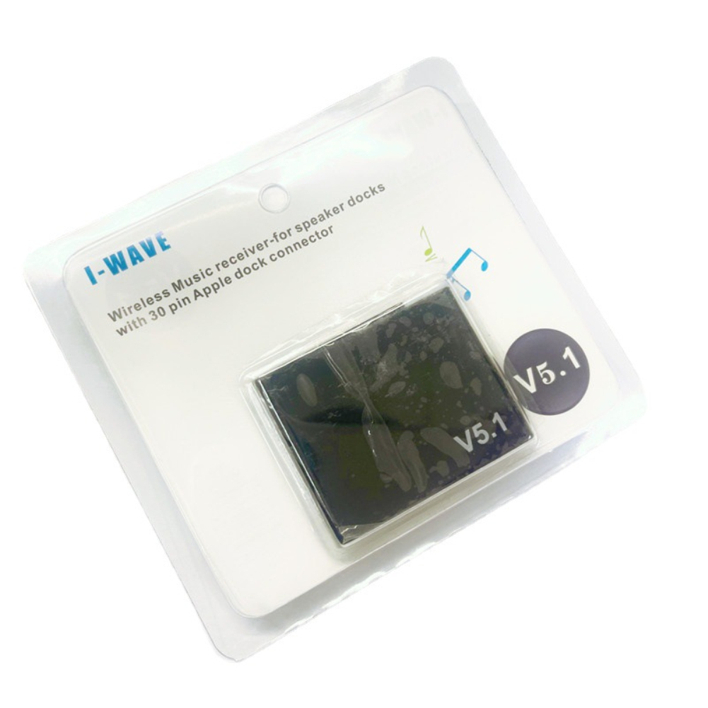 Bộ Thu Âm Thanh Bluetooth I-WAVE 30 Chân 5.1 Bộ Chuyển Đổi Không Dây Mini Nghe Nhạc A2DP Cho IPhone IPod Loa Analog Giắc Cắm 30 Chân Hỗ Trợ Tự Động Nhận Dạng Âm Thanh Cơ Sở Được Chứng Nhận Và Không Được Chứng Nhận