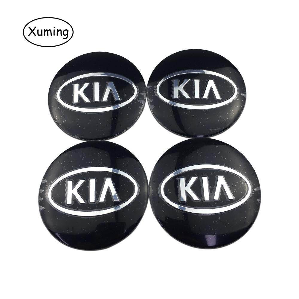 4pcs/set 56mm For Kia K3 Rio Sportage Cerato Forte Picanto Carens All Cars Kia Logo Car Tire Hub Cap Center Sticker Wheel Cover Logo Badge