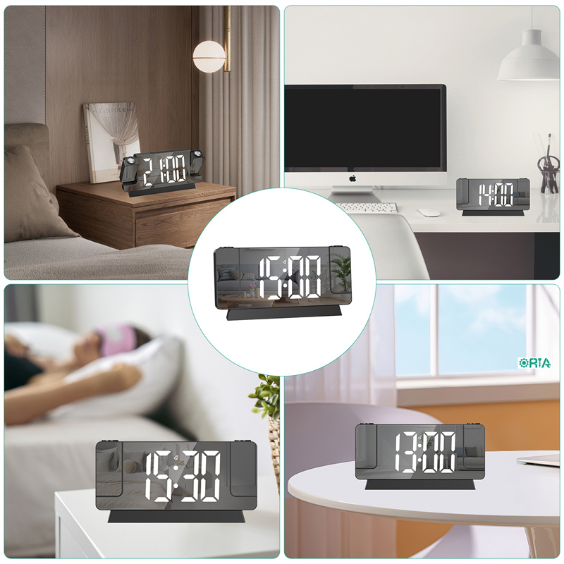 ORIA Projection Alarm Clock W Temprature Projection Upgraded 7.7 Large ...