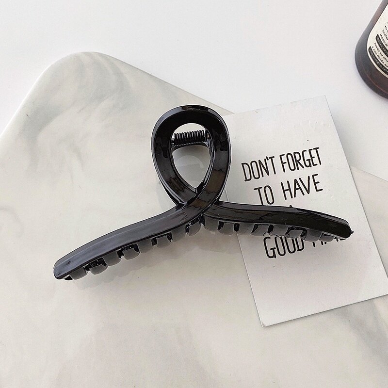 New Korean Hair Clip Fashion Acrylic Shark Clip 9 Colors Grab Clip Hairpin For Woman Girls Hair Accessories