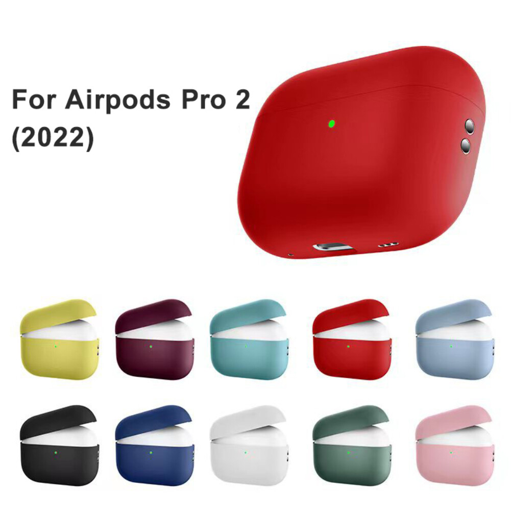 Ốp Bảo Vệ Có Nắp Đậy Bằng Silicon Vỏ Bảo Vệ Tai Nghe Không Dây Chống Sốc Vỏ Bảo Vệ Chống Trầy Xước [Dành Cho Airpods Pro 2] Chỉ Có Ốp