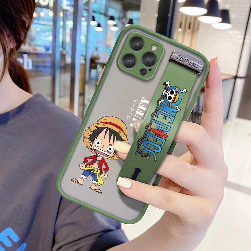 UCUC Phone Case Apple Iphone7 8 SE 2020 7 Plus 8 Plus+ 6 6S 6 Plus 6s Plus (With Wristband)Shockproof Frosted Back Cartoon Soft Edge Full Lens Protection Cover Ultra Thin Phone Case