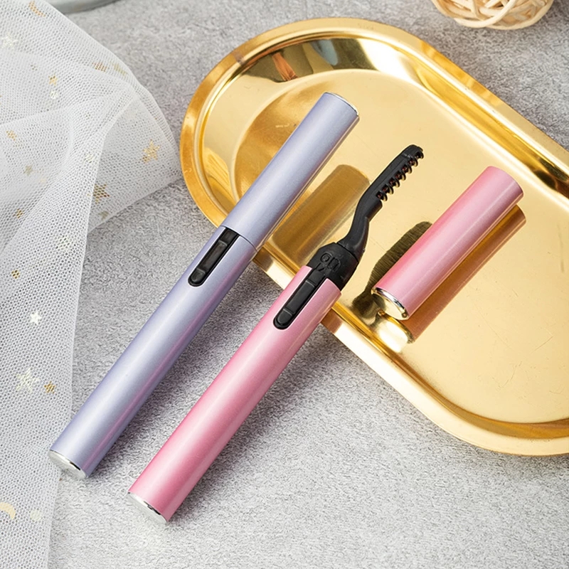 [Charming women] Electric Heated Eyelash Curler Pen Style Portable Long Lasting Makeup Tool