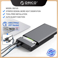 Orico 3.5 Hard Drive Enclosure Cho 2.5/3.5 Inch HDD Trường Hợp SATA 3.0 Để USB 3.0 5GBPS External Hard Drive Trường Hợp Với 12V2A Power Adapter (3521U3)