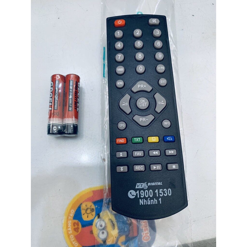 Remote điều khiển đầu thu VTC kỹ thuật số KTS