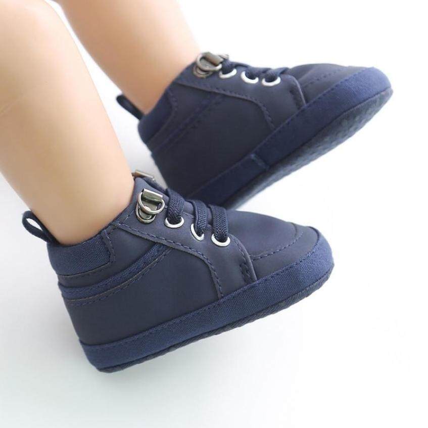 Giày Bé Trai Sơ Sinh Bông Mềm Giày Sneaker Đi Trong Cũi Thể Thao Giày Cho Trẻ Mới Biết Đi Ấm Tập Đi Trong 0-18 Tháng giá rẻ