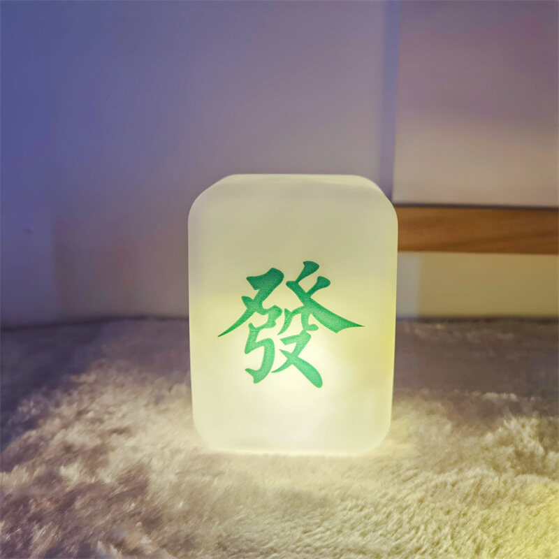 Daisin INS Wind Mahjong Small Night Lamp Desktop Decoration Small Table Lamp Creative Small Gift Glow Toy