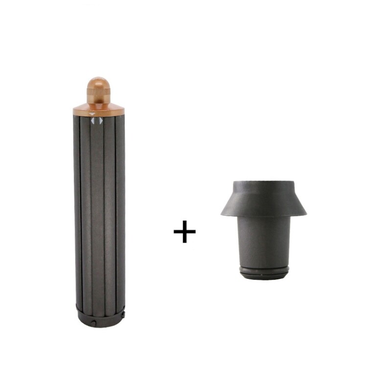 For dyson airwrap hair dryer hs01 / hs05 / hd08 18.6 x 4cm upgraded long curling barrels nozzle with long adapter golden