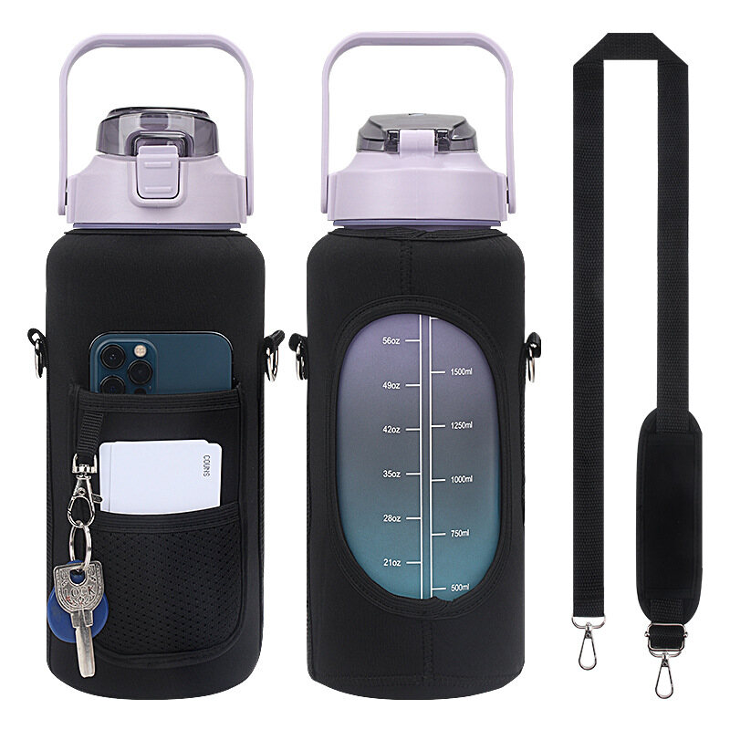 Ready stock 2L Water Bottle Covers Large Capacity Motivational Water Bottles Holder Bag Thermos Bottle Cover Drinkware Accessories Bottle is not include OUA1581