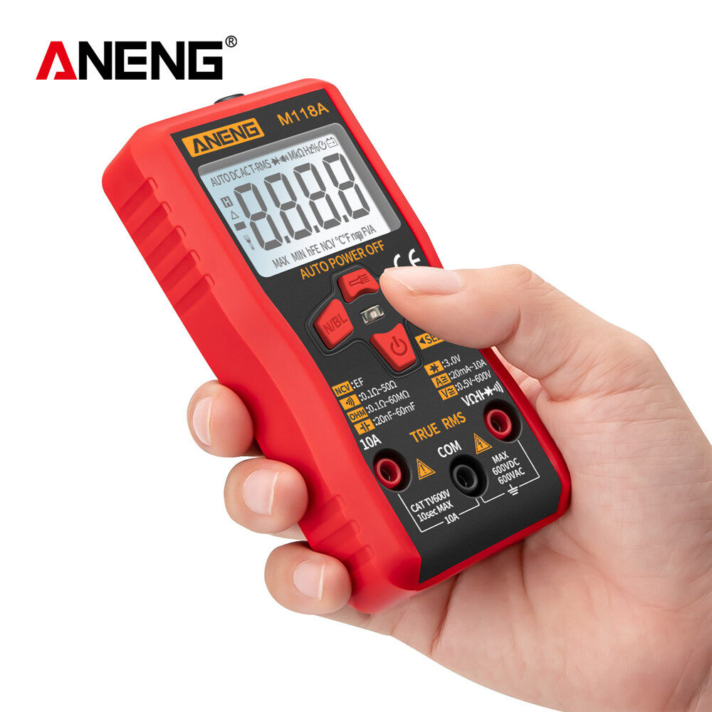 Cảm Biến Thông Minh ANENG M118A Đồng Hồ Vạn Năng Kỹ Thuật Số Tự Động Đo Độ Chính Xác Cao TRMS 6000 Đếm Điện Áp Hiện Tại Ohm Điện Dung Diode Multi Tester