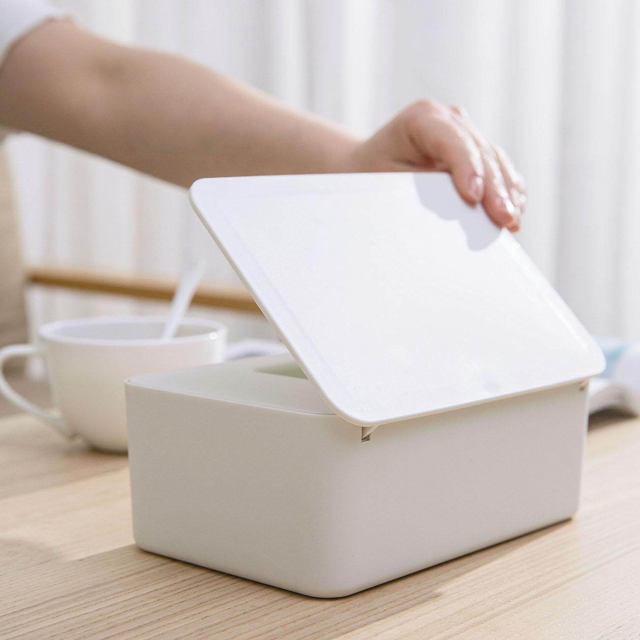 Homenhome Wet Tissue Box Desktop Sealed Wipes Storage Box