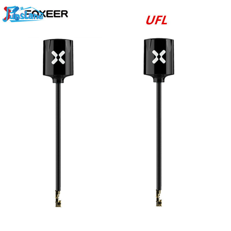 Funslane foxeer micro lollipop 5.8g 2.5dbi high gain omni rhcp fpv antenna mmcx right angle rhcp ufl for rc drones fpv