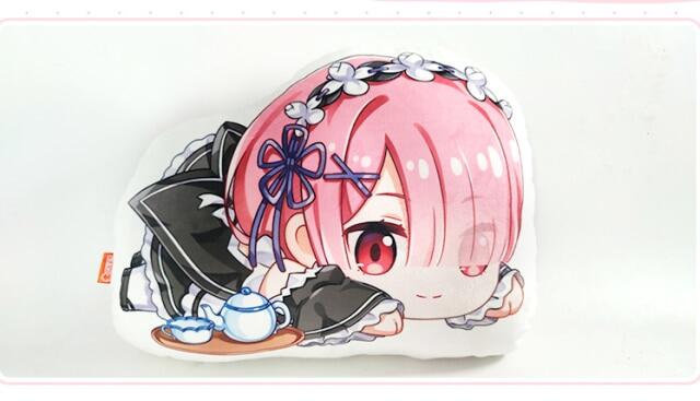 Re Life In A Different World From Zero Emilia Emiria Rem Ram Figures Pillow Cosplay Toy Soft Plush Doll 40cm for Gift
