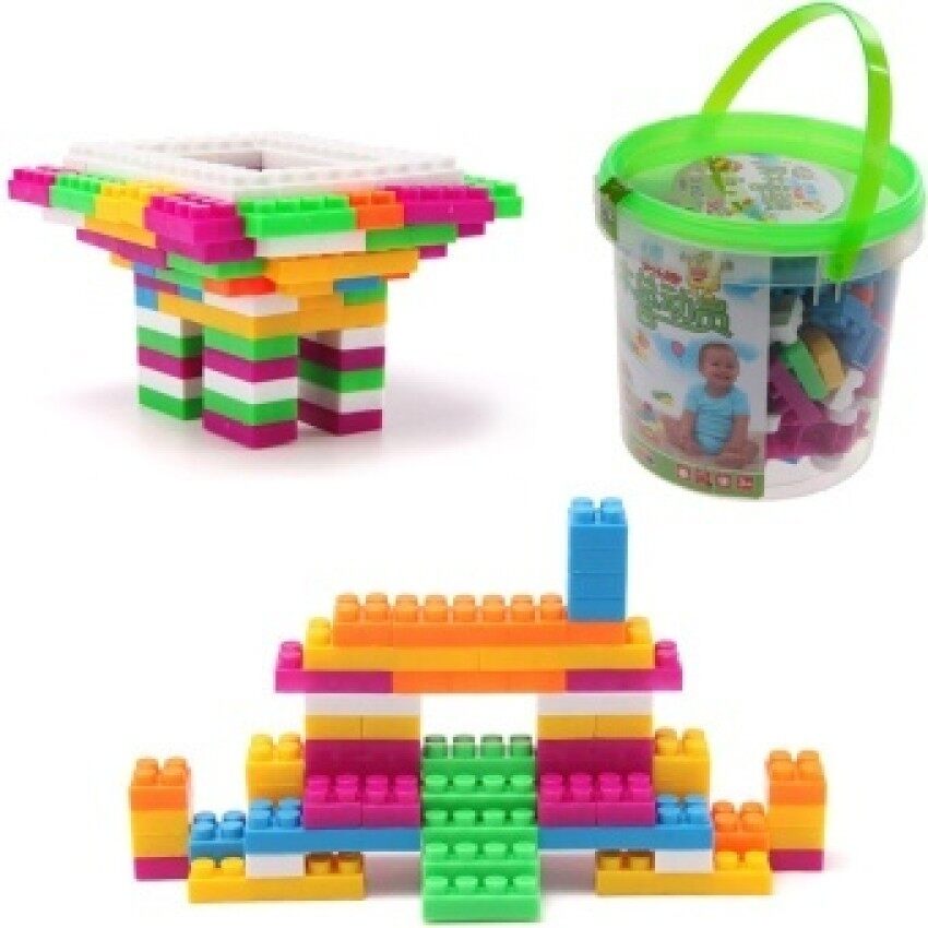 104 Pcs/set Bangunan Blok Kota Diy Batu Bata Kreatif Mainan untuk Childeducational Batu Bata Blok Bangunan-Internasional