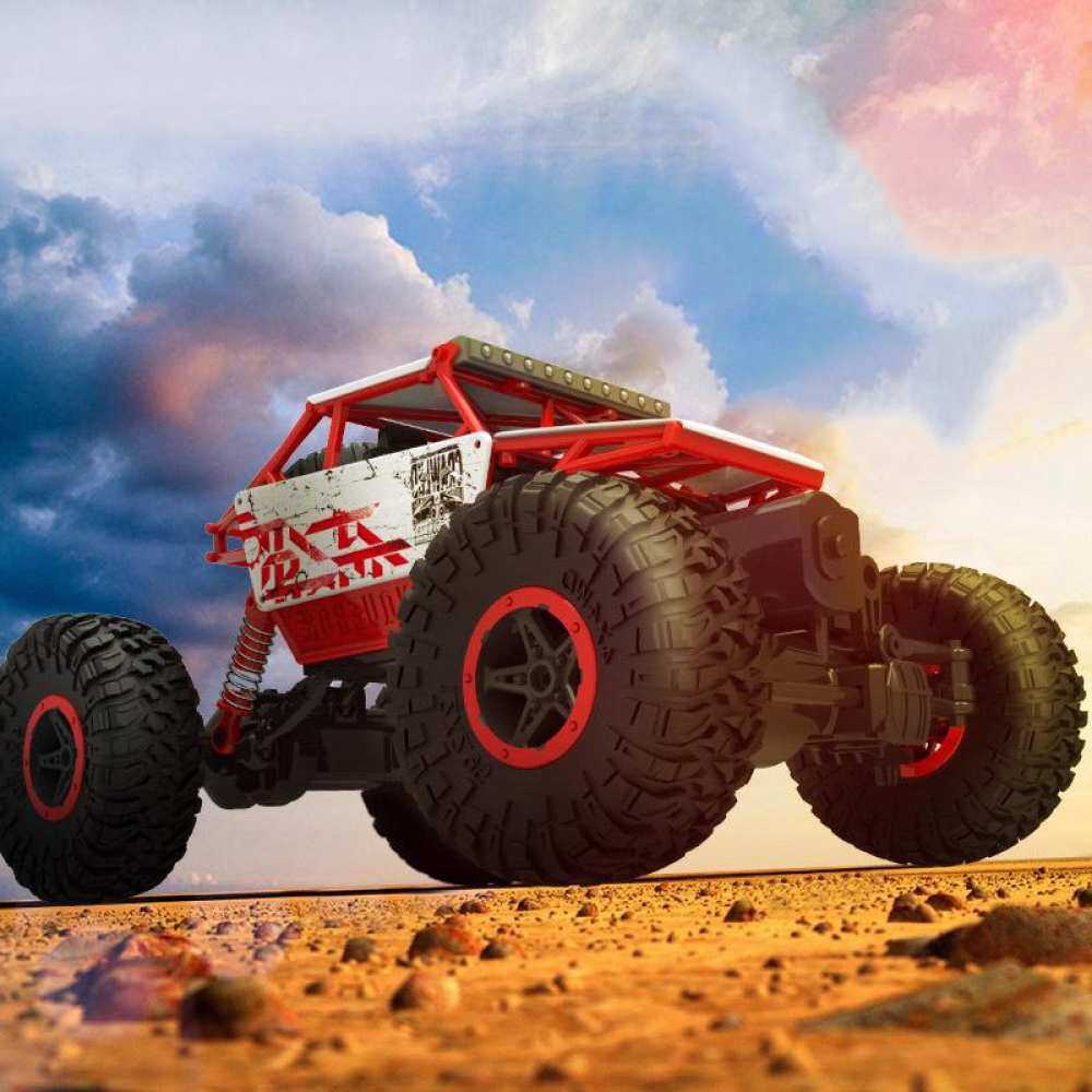 Skala 1:18 2.4 GHz 4WD Perlahan Ayunan RC Mobil-mobil Reli Off-Road Rakasa Biru Sumbat Mainan Hadiah Anak Laki-laki Uni Eropa Kendaraan Warna: truk Biru
