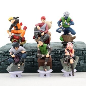 12CM 6pcs/set International Chess Ver Naruto Uzumaki Naruto Orochimaru Uchiha Sasuke Hatake Kakashi Gaara Action Figures Toys - intl