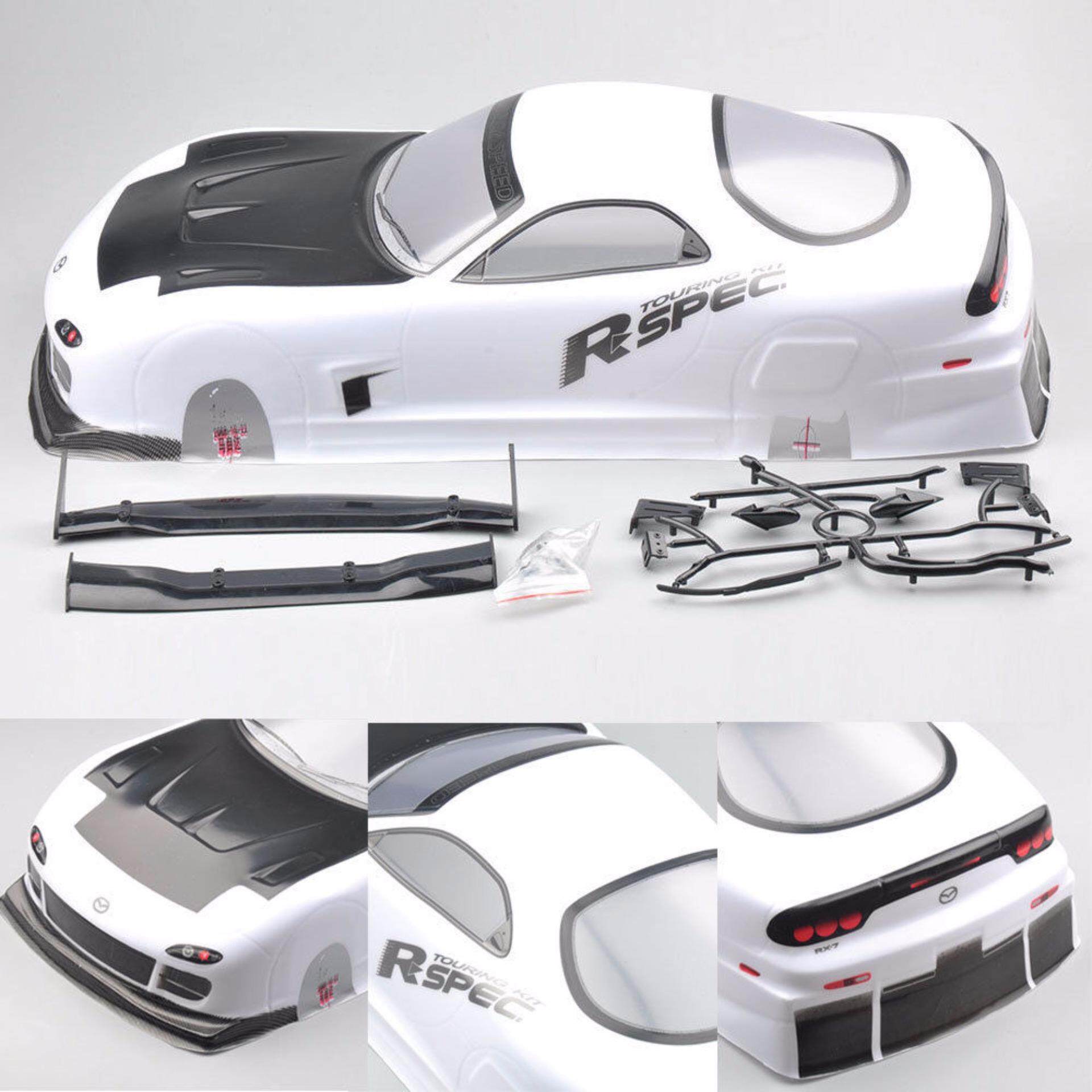 190mm Tamiya Body Shell Mazda RX-7 EP 016# For 1/10 RC On Road Drift Car W/Ring - intl