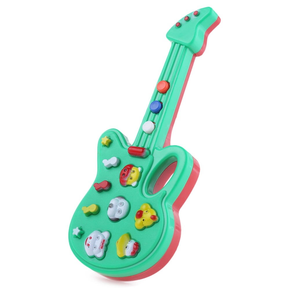 1 PC Tombol Binatang Gitar Elektronik Pendidikan Awal Mainan untuk Anak Anak-Internasional