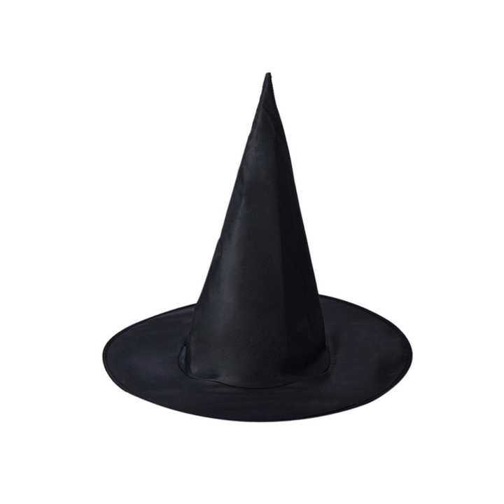 1PCS Halloween Decorations Adult Unisex Black Witch Hat For Halloween Costume Accessory Halloween Accessory Cap