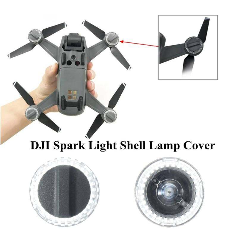 Kmdshxns 2 Pcs Lampu Cover Lampu Komponen Penutup DJI Bagian Plat RC untuk Drone Spark Spare